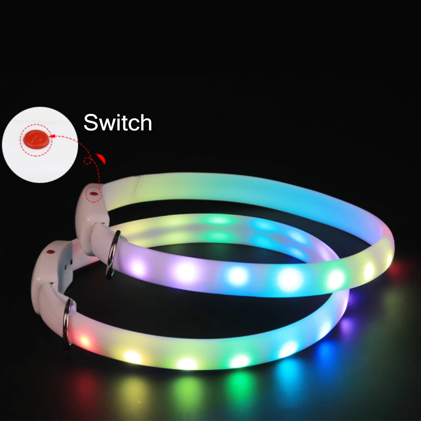 LED Dog Collar USB Pet Collar