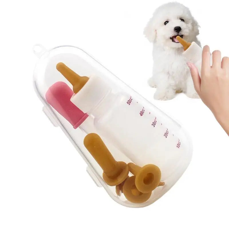 Pet Feeding Bottle Kit With Storage Case