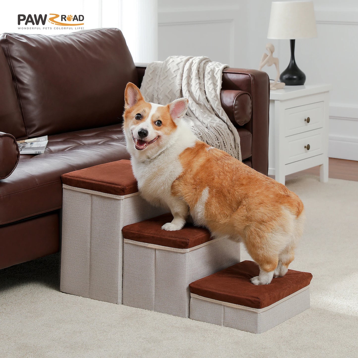3-Tier Dog Stairs Foldable