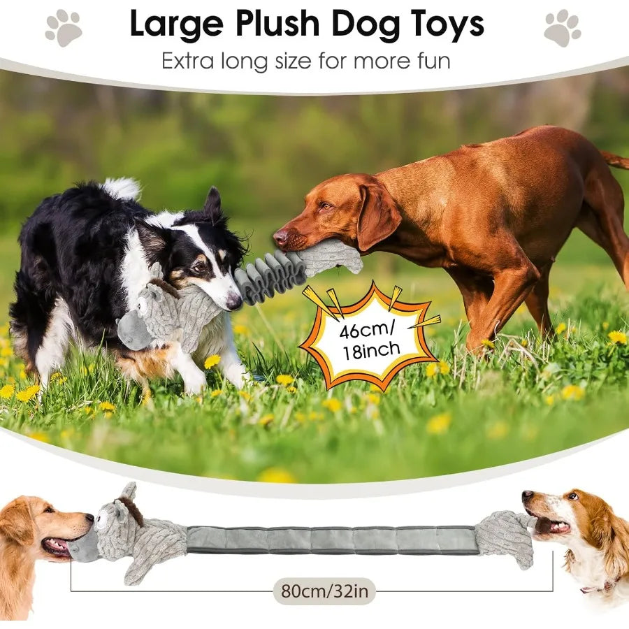 Large Squeaky Plush Dog T