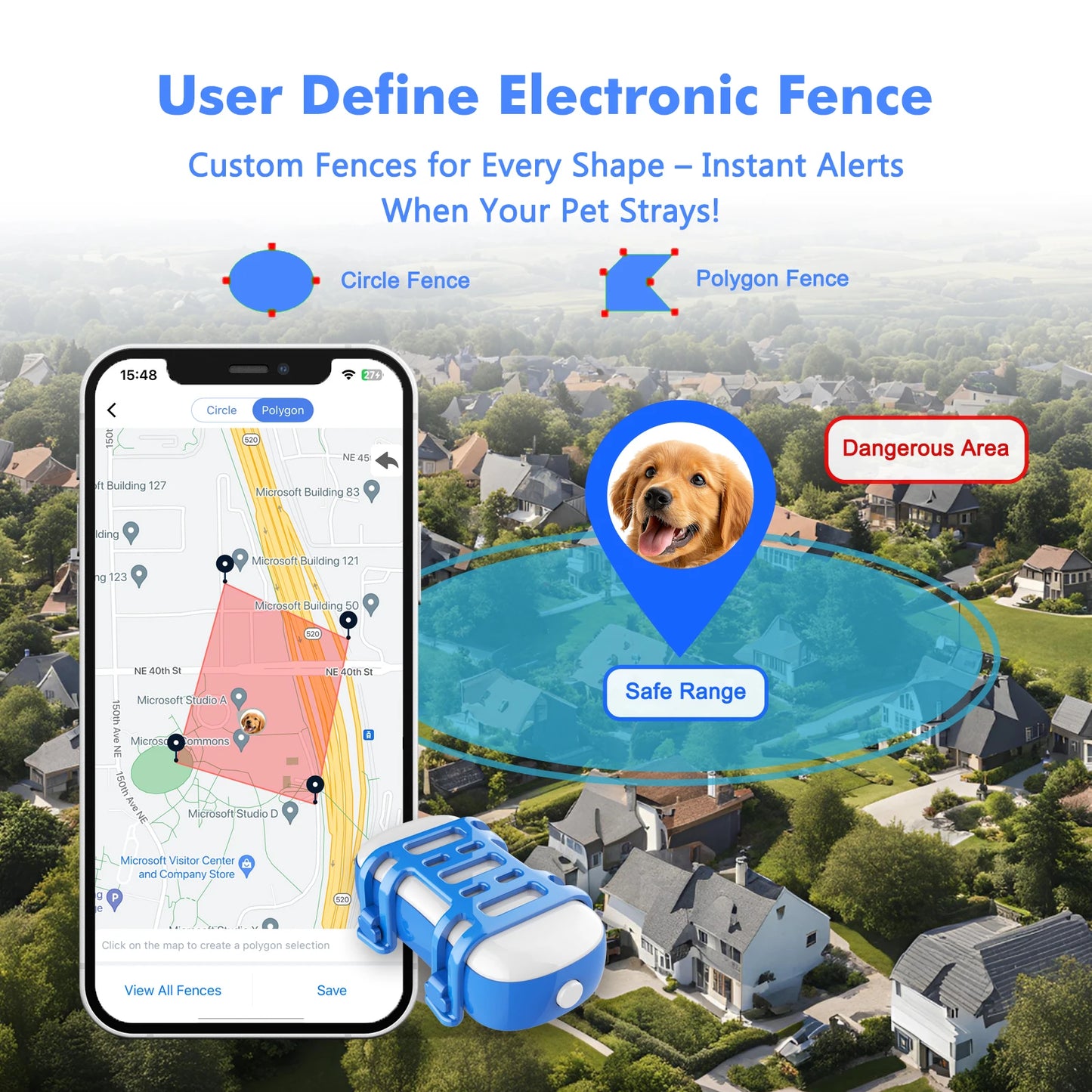 4G GPS Tracker for Pets Free Trial Included