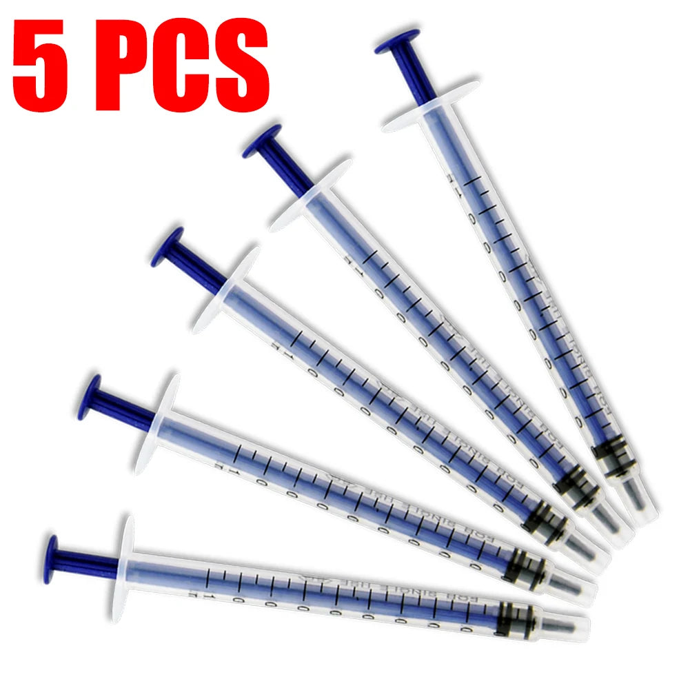 5pcs 1ml,3ml,5ml,10ml,20ml,2.5ml,30ml,50ml Sterile pet feeding disposable syringe