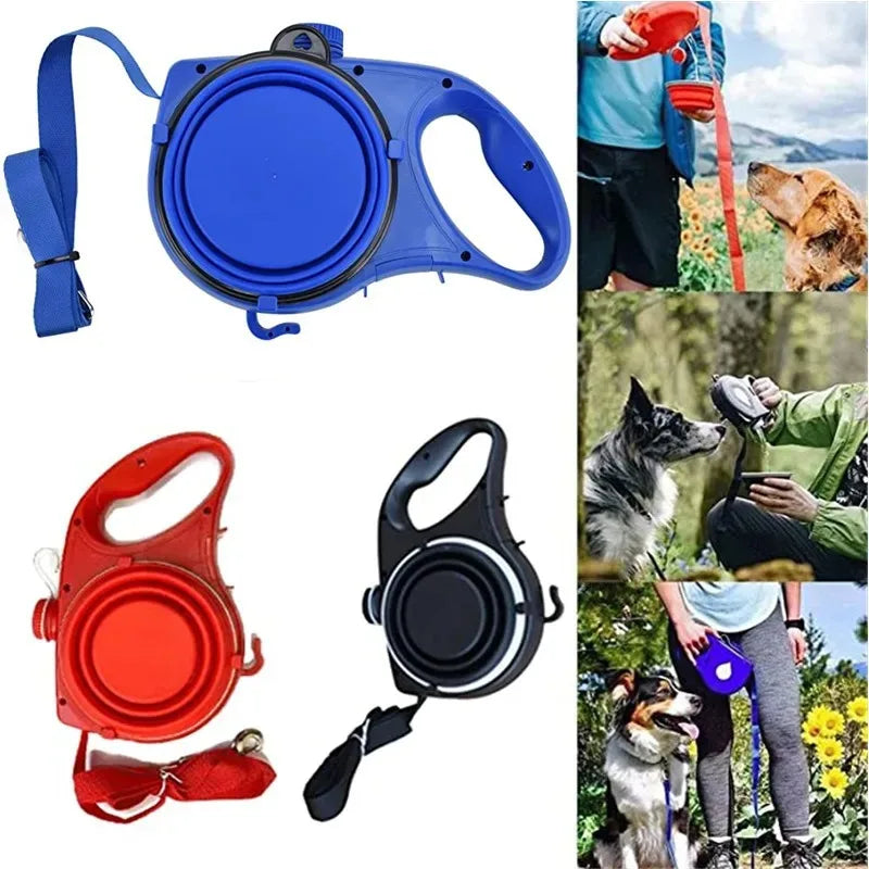 Pet supplies comes with a water bottle pet leash dog walking rope