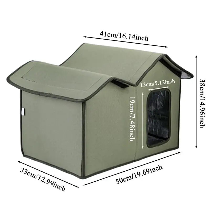 Cat House Waterproof Outdoor Winter Warm