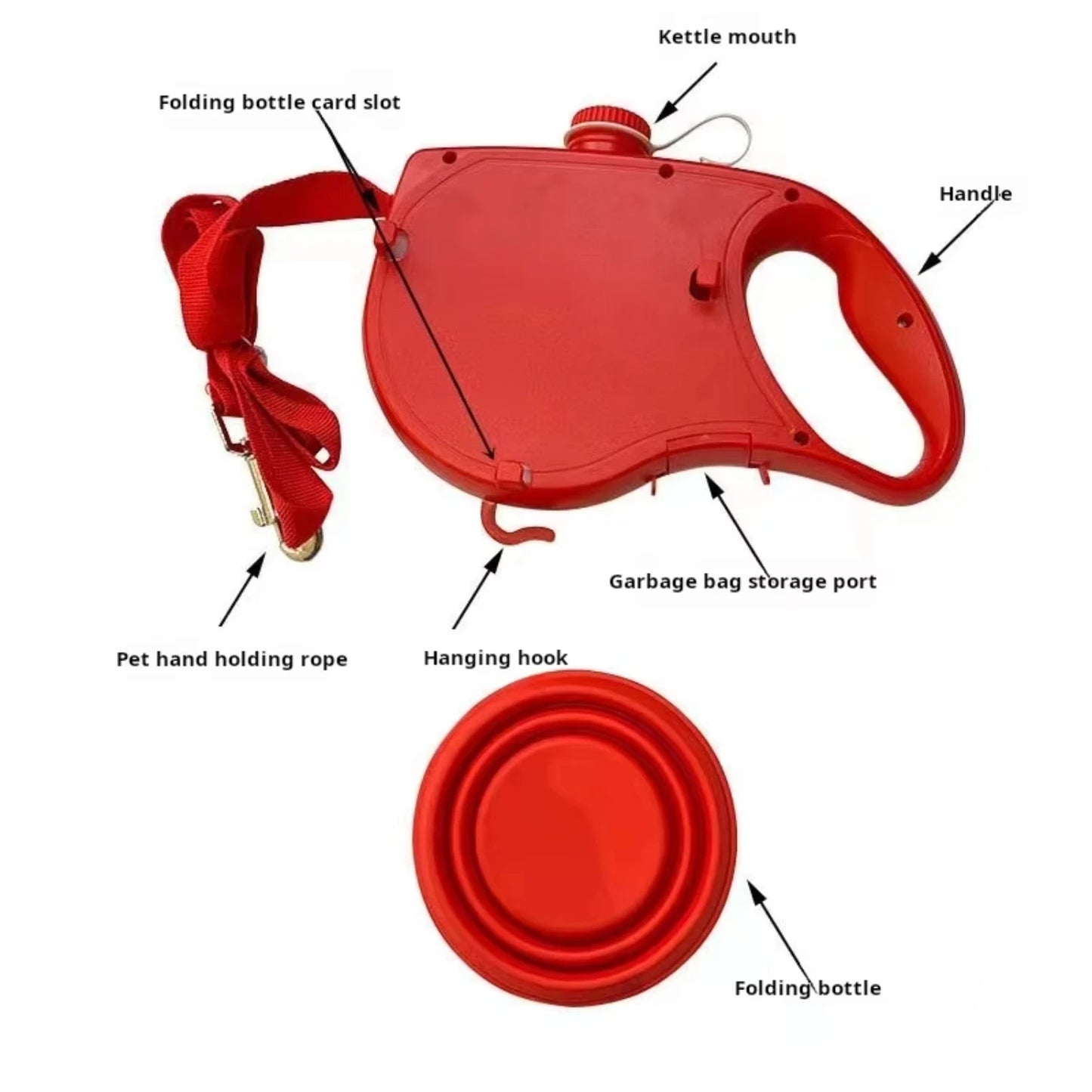 pet leash 3-in-1