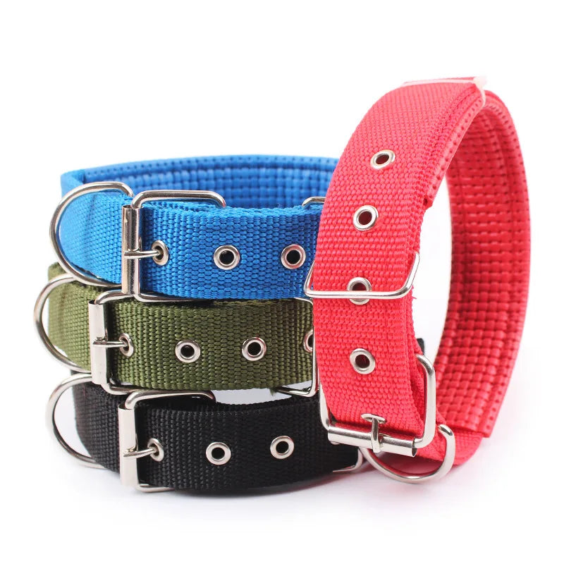 Solid Dog Collars  Nylon Dog Collar For Small Medium Large Dogs T