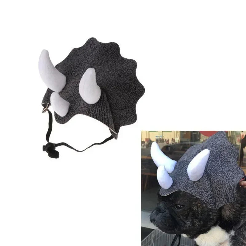 Triceratops Dinosaur Costume Hats For Cats or dogs