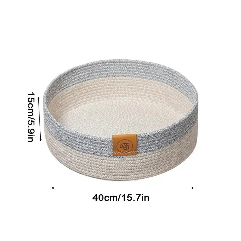 Woven Cat Bed Basket