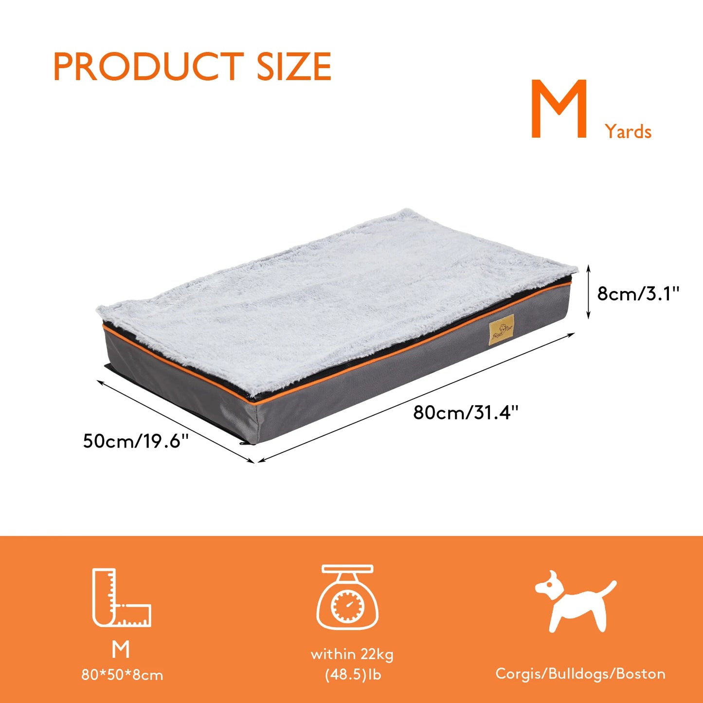 Large Padded Orthopedic Dog Bed