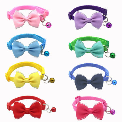Bow Bell Collars Cute Cat Collars