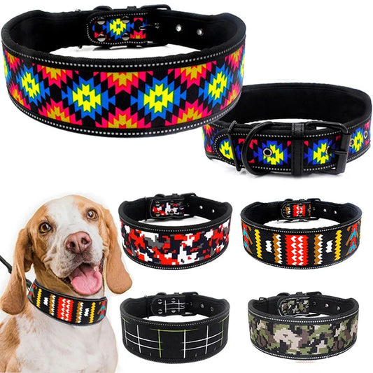 Reflective Puppy Dog Collar with Buckle Soft Padded