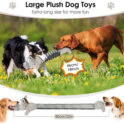 Large Squeaky Plush Dog T