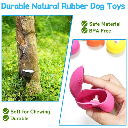 6Pcs Smile Face Squeaky Dog Toys