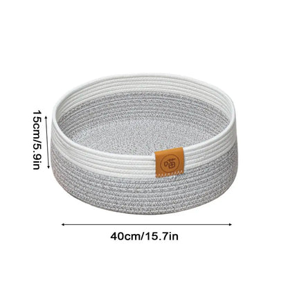 Woven Cat Bed Basket