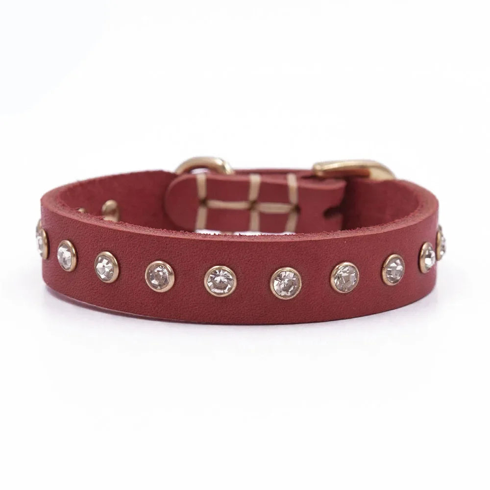 Soft Real Leather Collar