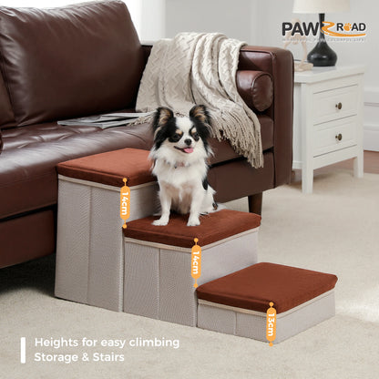 3-Tier Dog Stairs Foldable