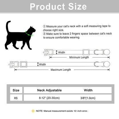 Personalized Cat Collar Adjustable