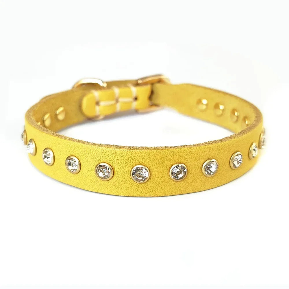 Soft Real Leather Collar