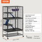 64.6" Rolling Metal Ferret Cage Large 4-Tier