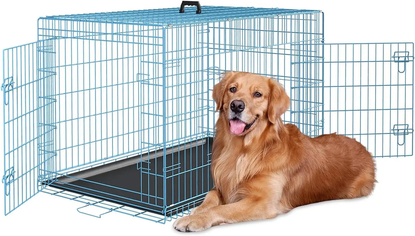 48 Inch Pets Dog Crate Double Door
