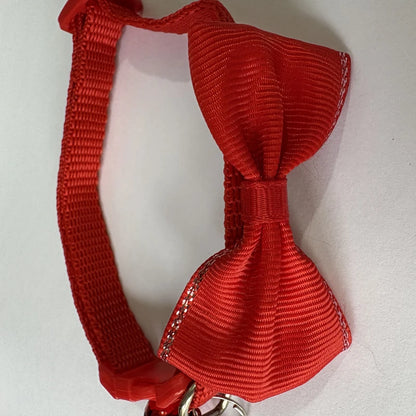 Pet Collars New Bow Bell Collars with Buckle Cute Cat Collars Pet Supplies Red Adjustable dog Dressing Tool Pet Accessories