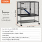 64.6" Rolling Metal Ferret Cage Large 4-Tier
