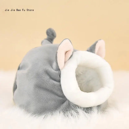 E8BD Hamster Hammock Winter Warm Velvet Small Pet Cage Sleep Nest