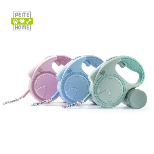 Retractable 16'  Dog Leash with Poop Bag Dispenser