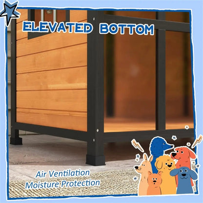 Natural Pet Dog House Outdoor
