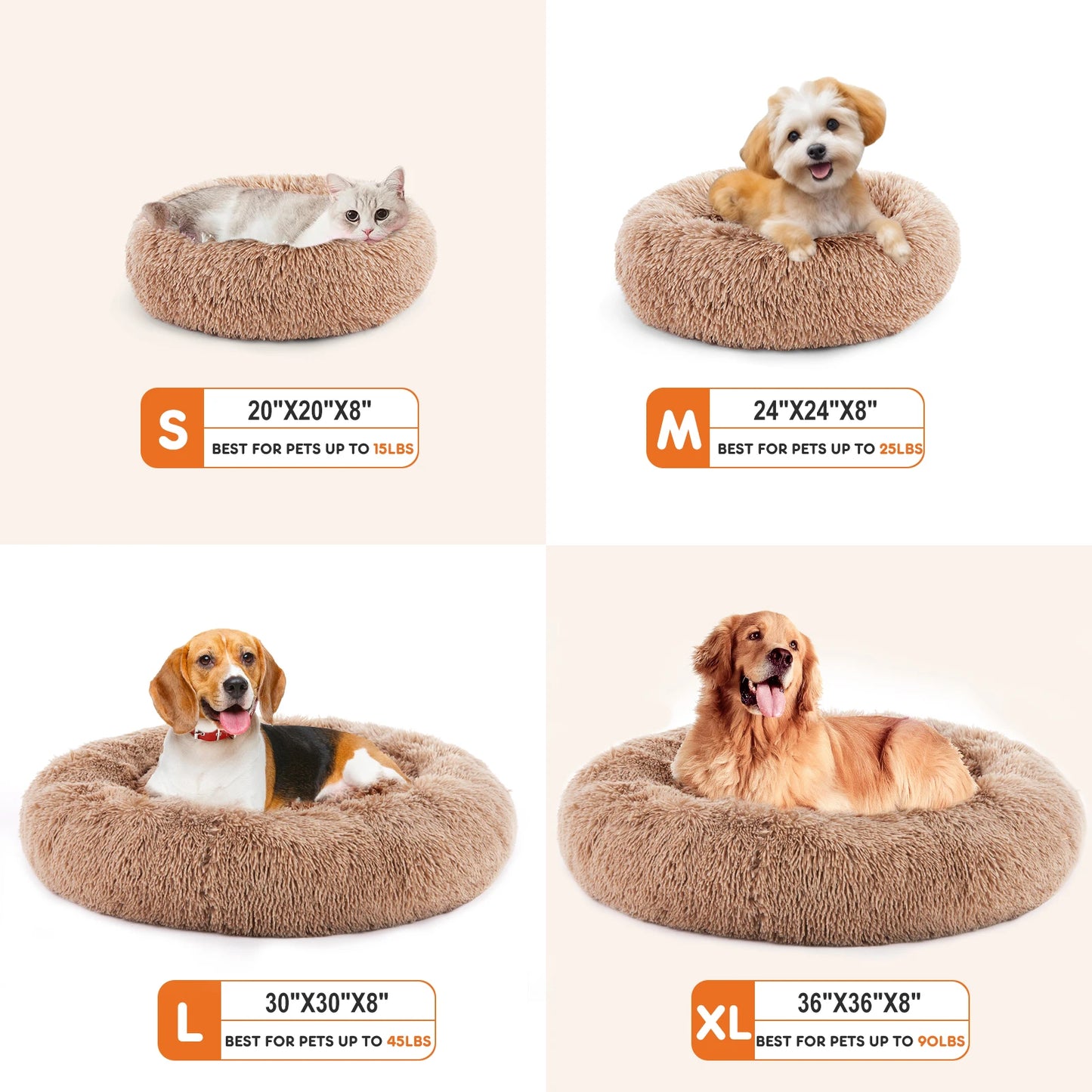 Calming Dog Bed for Medium to Large Dogs