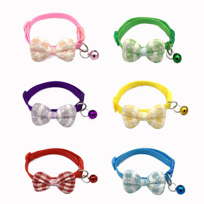 Bow Bell Collars Cute Cat Collars