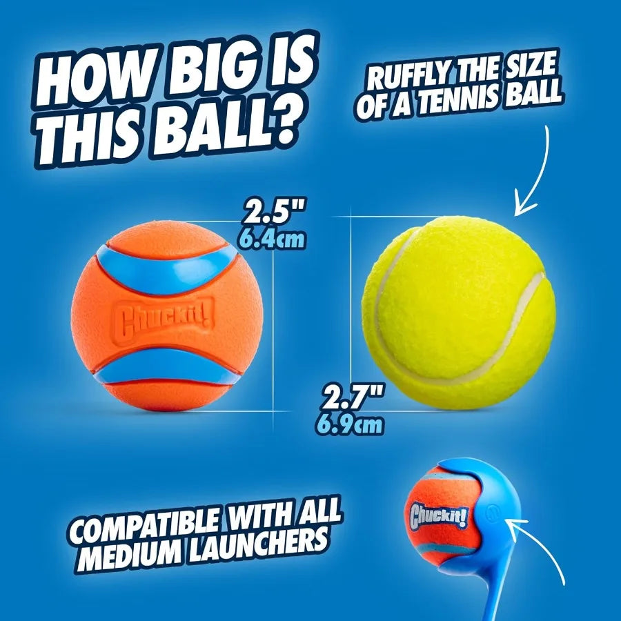 Ultra Ball Dog Toy Medium Bouncy Fetch Balls