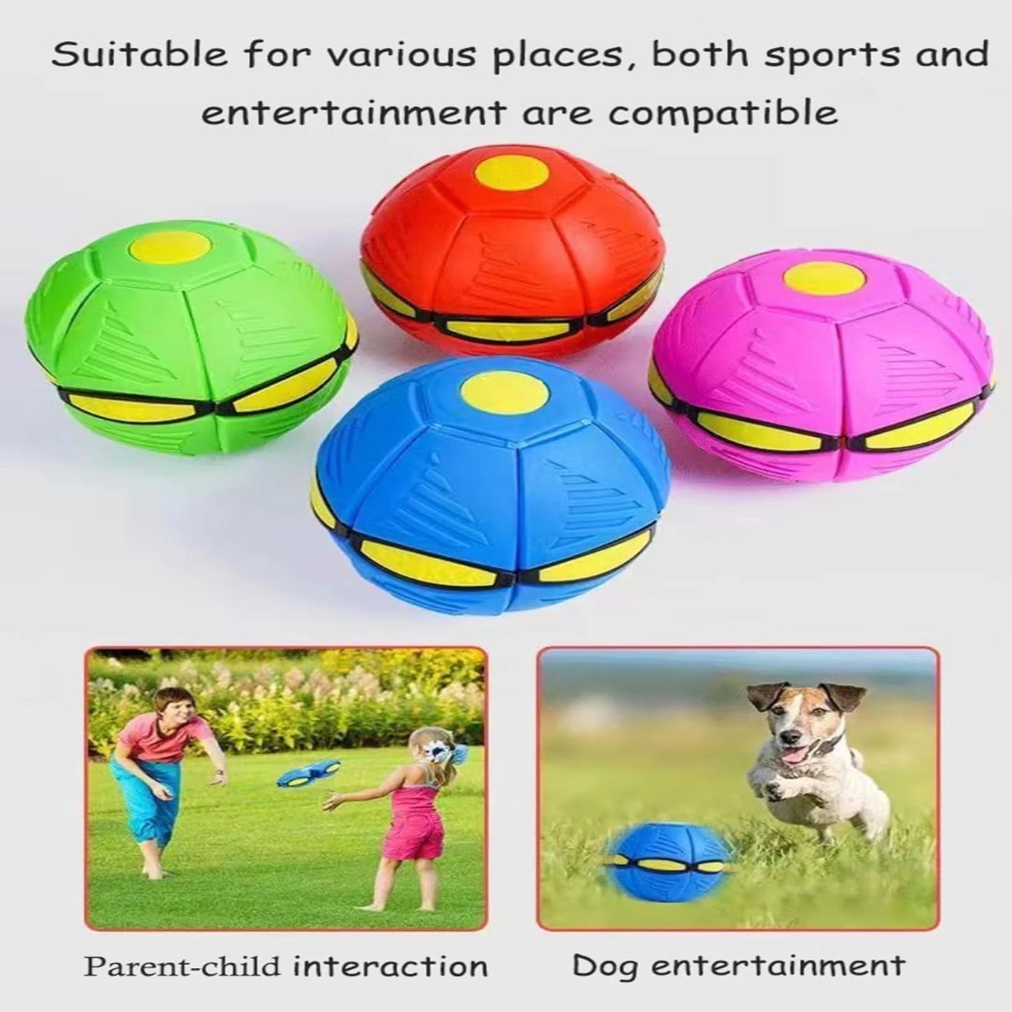 Green Disc Ball Dog Toy