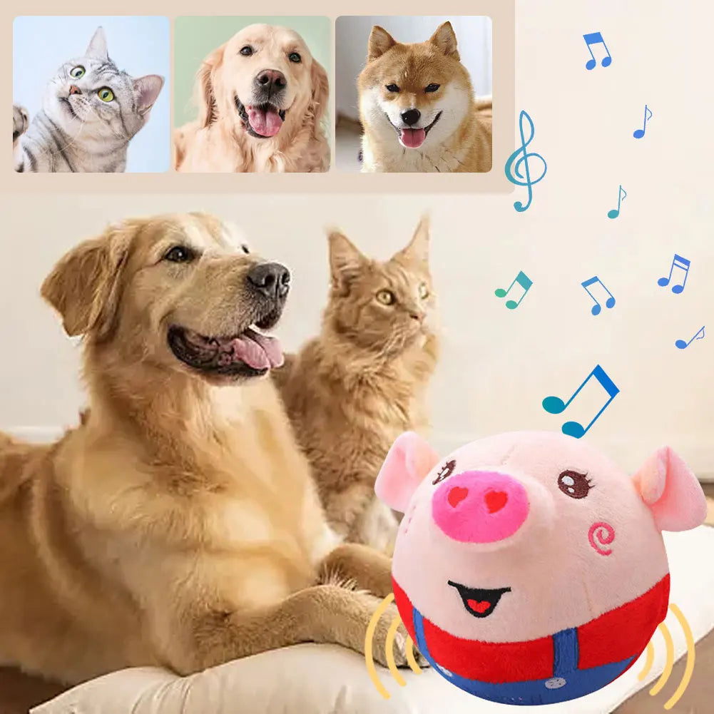 Pig  Moving Pet Plush Toy USB Rechargable