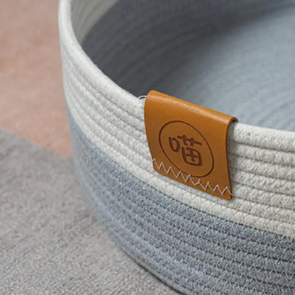 Woven Cat Bed Basket