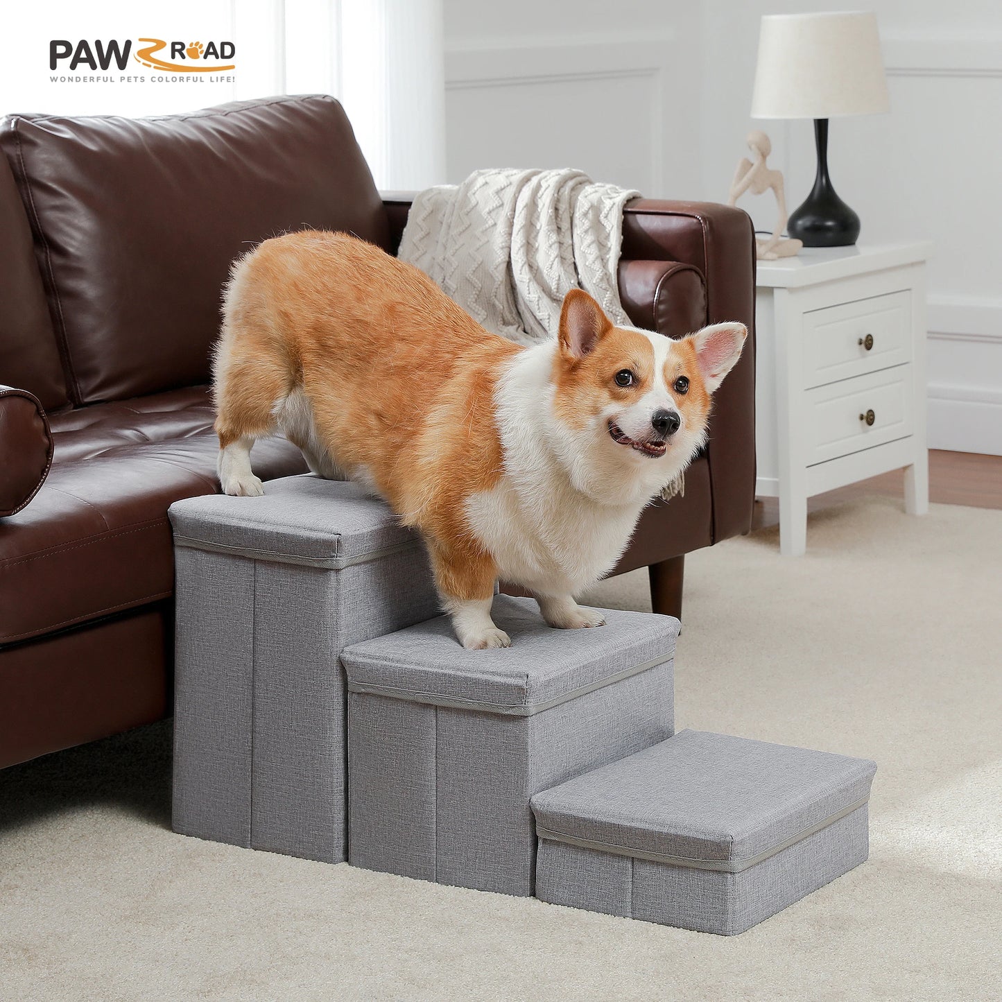 3-Tier Dog Stairs Foldable
