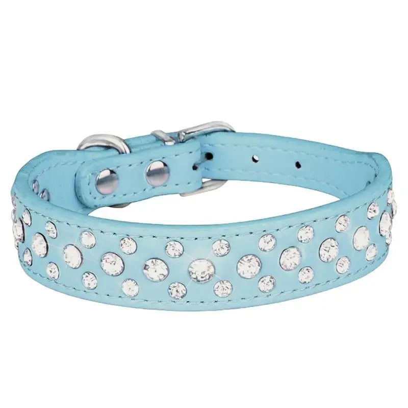 Rhinestone Collar Three Rows Bling