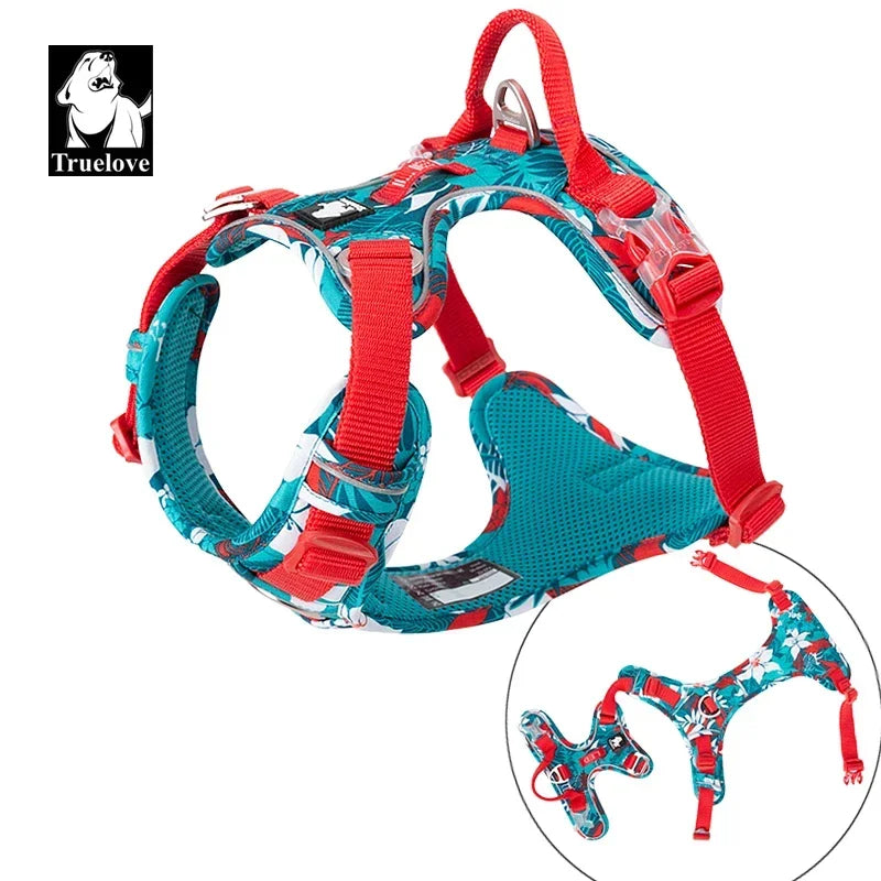 Dog Harness Camouflage Reflective Nylon