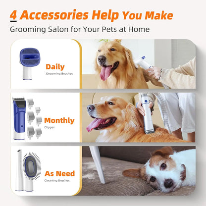 Dog Grooming Kit with Pet Grooming Vacuum