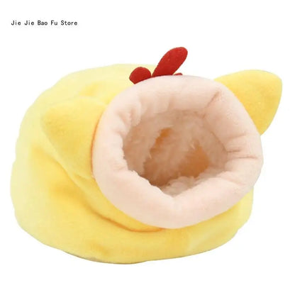 E8BD Hamster Hammock Winter Warm Velvet Small Pet Cage Sleep Nest