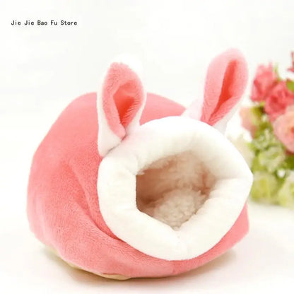 E8BD Hamster Hammock Winter Warm Velvet Small Pet Cage Sleep Nest