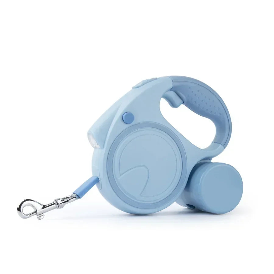 Retractable 16'  Dog Leash with Poop Bag Dispenser