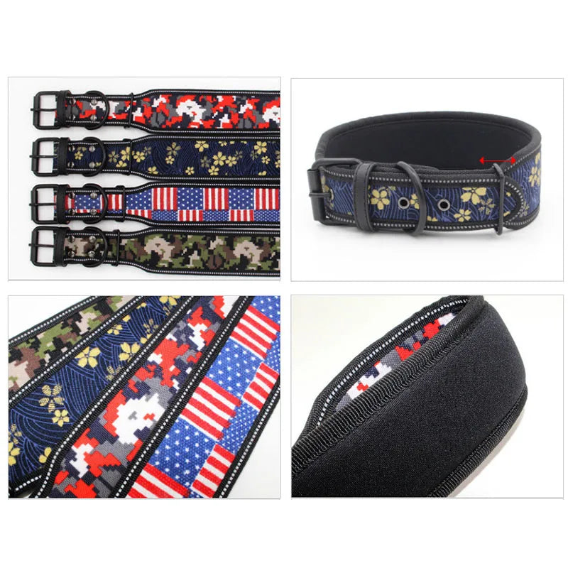 Reflective Puppy Dog Collar with Buckle Soft Padded