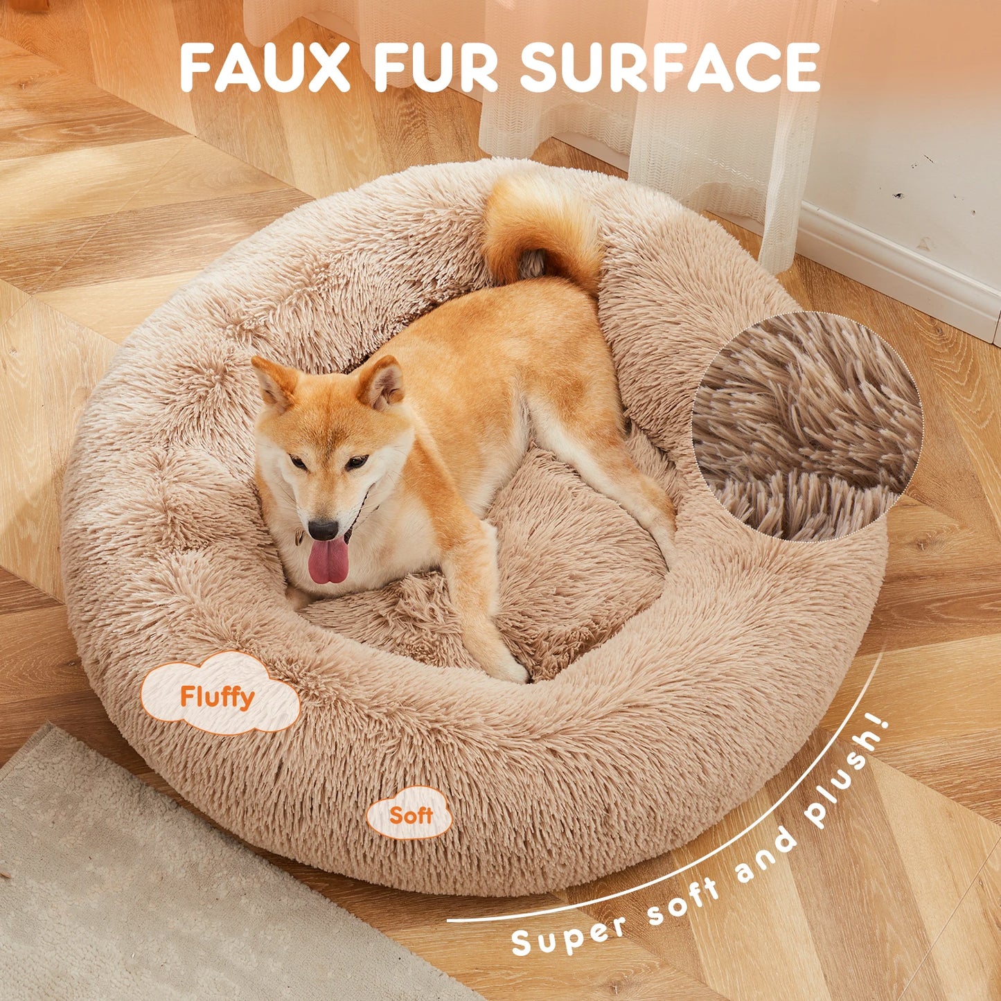 Calming Dog Bed for Medium to Large Dogs