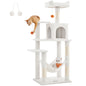 Feandrea Cat Tree, 56.3-Inch Cat Tower for Indoor Cats,