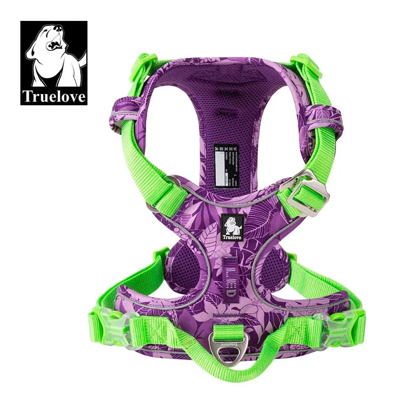 Dog Harness Camouflage Reflective Nylon