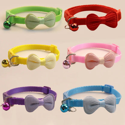 Bow Bell Collars Cute Cat Collars