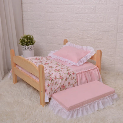 Cute Solid Wood Pet Bed