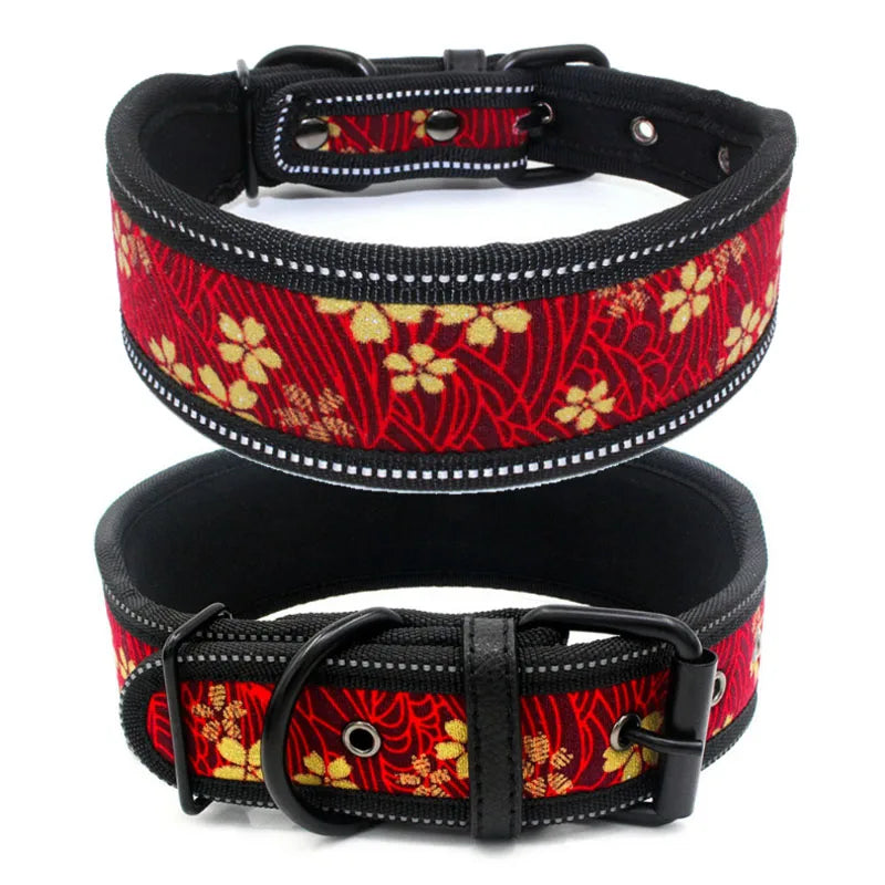 Reflective Puppy Dog Collar with Buckle Soft Padded