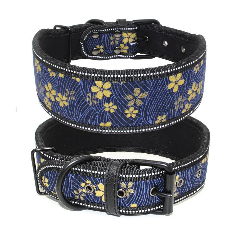 Reflective Puppy Dog Collar with Buckle Soft Padded